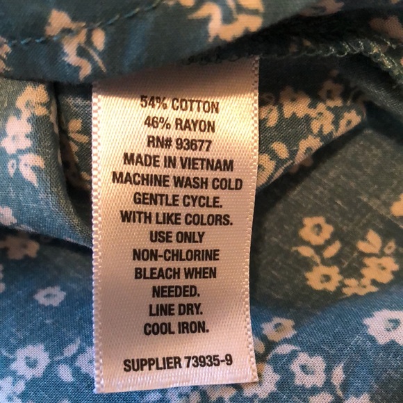 a.n.a. square neck pull over bishop sleeve blouse szL - Picture 3 of 6